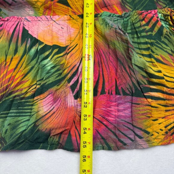 Terra & Sky Women's Off Shoulder Tropical Multicolor Maxi Dress Sz 3X  (24W-26W) - Picture 12 of 13